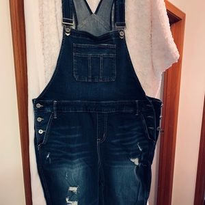 Denim overalls